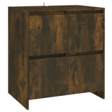 NNEVL 3 Piece Sideboard Smoked Oak Engineered Wood
