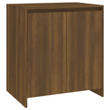 NNEVL 3 Piece Sideboard Brown Oak Engineered Wood