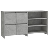 NNEVL 2 Piece Sideboard Concrete Grey Engineered Wood