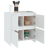 NNEVL Sideboards 2 pcs White 70x41x75 cm Chipboard