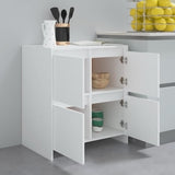 NNEVL Sideboards 2 pcs White 70x41x75 cm Chipboard