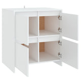 NNEVL Sideboards 2 pcs White 70x41x75 cm Chipboard