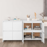 NNEVL Sideboards 2 pcs White 70x41x75 cm Chipboard
