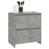 NNEVL Sideboards 2 pcs Concrete Grey 70x41x75 cm Chipboard