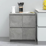 NNEVL Sideboards 2 pcs Concrete Grey 70x41x75 cm Chipboard