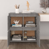 NNEVL Sideboards 2 pcs Concrete Grey 70x41x75 cm Chipboard
