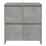 NNEVL Sideboards 2 pcs Concrete Grey 70x41x75 cm Chipboard