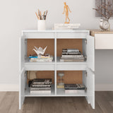 NNEVL Sideboards 2 pcs High Gloss White 70x41x75 cm Chipboard
