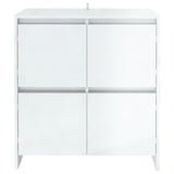 NNEVL Sideboards 2 pcs High Gloss White 70x41x75 cm Chipboard
