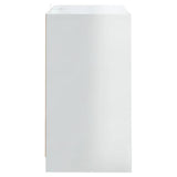 NNEVL Sideboards 2 pcs High Gloss White 70x41x75 cm Chipboard