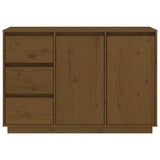 NNEVL Sideboard Honey Brown 111x34x75 cm Solid Wood Pine