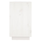 NNEVL Sideboard White 111x34x60 cm Solid Wood Pine
