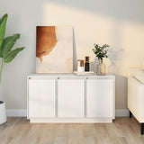NNEVL Sideboard White 111x34x60 cm Solid Wood Pine