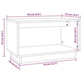 NNEVL TV Cabinet 60x35x35 cm Solid Wood Pine