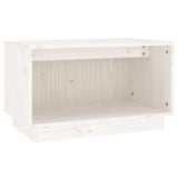 NNEVL TV Cabinet White 60x35x35 cm Solid Wood Pine