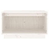 NNEVL TV Cabinet White 60x35x35 cm Solid Wood Pine
