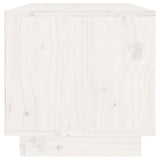 NNEVL TV Cabinet White 60x35x35 cm Solid Wood Pine