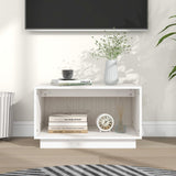 NNEVL TV Cabinet White 60x35x35 cm Solid Wood Pine