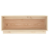 NNEVL TV Cabinet 90x35x35 cm Solid Wood Pine
