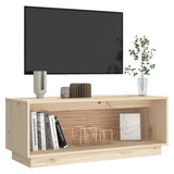 NNEVL TV Cabinet 90x35x35 cm Solid Wood Pine