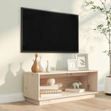NNEVL TV Cabinet 90x35x35 cm Solid Wood Pine