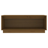 NNEVL TV Cabinet Honey Brown 90x35x35 cm Solid Wood Pine