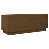 NNEVL TV Cabinet Honey Brown 90x35x35 cm Solid Wood Pine