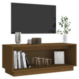 NNEVL TV Cabinet Honey Brown 90x35x35 cm Solid Wood Pine