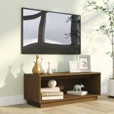 NNEVL TV Cabinet Honey Brown 90x35x35 cm Solid Wood Pine