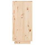 NNEVL Console Cabinet 60x34x75 cm Solid Wood Pine