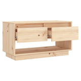 NNEVL TV Cabinet 74x34x40 cm Solid Wood Pine