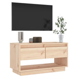NNEVL TV Cabinet 74x34x40 cm Solid Wood Pine