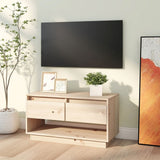 NNEVL TV Cabinet 74x34x40 cm Solid Wood Pine