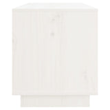 NNEVL TV Cabinet White 74x34x40 cm Solid Wood Pine