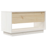 NNEVL TV Cabinet White 74x34x40 cm Solid Wood Pine