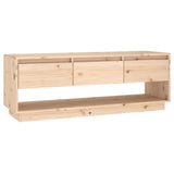 NNEVL TV Cabinet 110.5x34x40 cm Solid Wood Pine