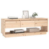NNEVL TV Cabinet 110.5x34x40 cm Solid Wood Pine