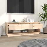 NNEVL TV Cabinet 110.5x34x40 cm Solid Wood Pine