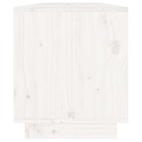 NNEVL TV Cabinet White 110.5x34x40 cm Solid Wood Pine