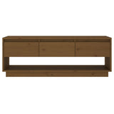 NNEVL TV Cabinet Honey Brown 110.5x34x40 cm Solid Wood Pine