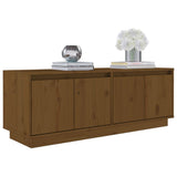 NNEVL TV Cabinet Honey Brown 110x34x40 cm Solid Wood Pine