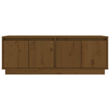 NNEVL TV Cabinet Honey Brown 110x34x40 cm Solid Wood Pine
