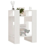 NNEVL Book Cabinet/Room Divider White 41x35x57 cm Solid Wood Pine