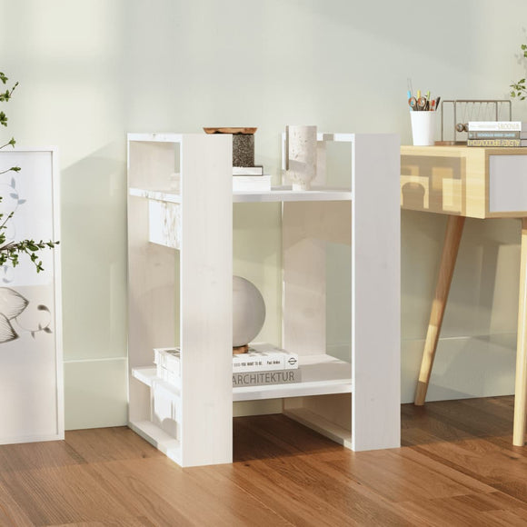 NNEVL Book Cabinet/Room Divider White 41x35x57 cm Solid Wood Pine