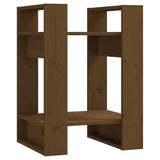 NNEVL Book Cabinet/Room Divider Honey Brown 41x35x57 cm Solid Wood Pine