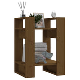 NNEVL Book Cabinet/Room Divider Honey Brown 41x35x57 cm Solid Wood Pine