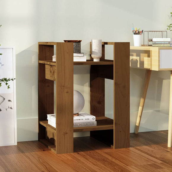 NNEVL Book Cabinet/Room Divider Honey Brown 41x35x57 cm Solid Wood Pine