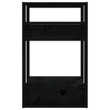 NNEVL Book Cabinet/Room Divider Black 41x35x57 cm Solid Wood Pine