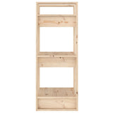 NNEVL Book Cabinet/Room Divider 41x35x91 cm Solid Wood Pine