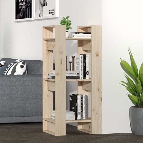 NNEVL Book Cabinet/Room Divider 41x35x91 cm Solid Wood Pine